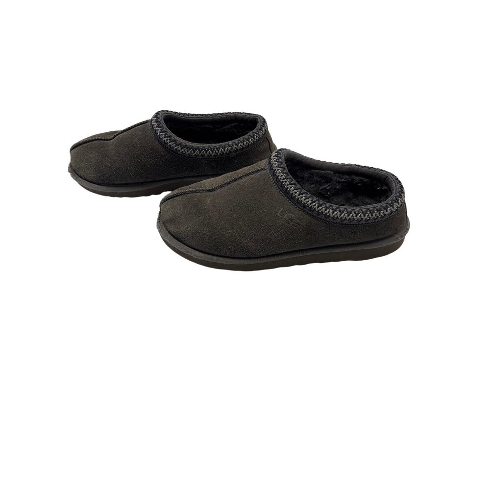 UGG Women’s Suede Slippers Size 7 Brown Gray Shearling Lined